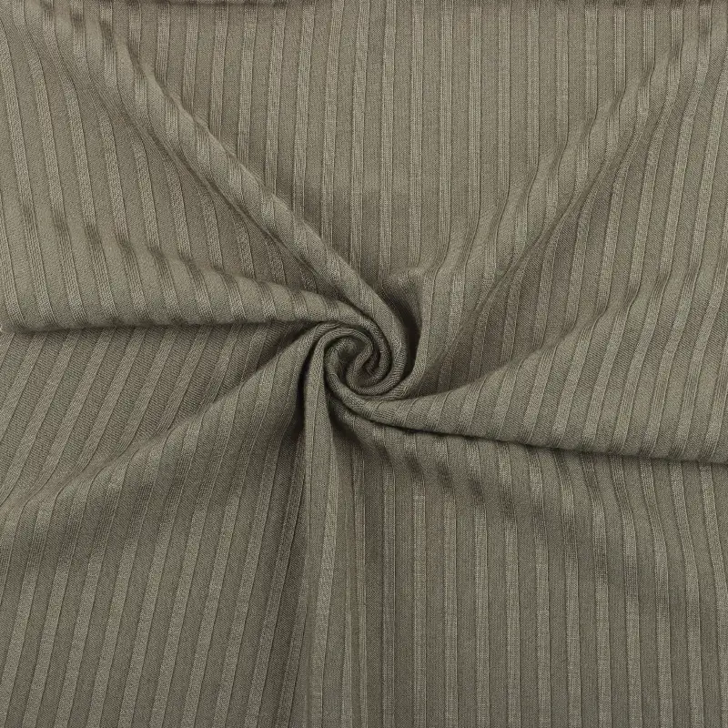 China Fabric for T-Shirt Rib Knit Fabric Viscose Elastane Olive Green color buy from China wholesaler bulk order at wholesale price free worldwide shipping Alibaba