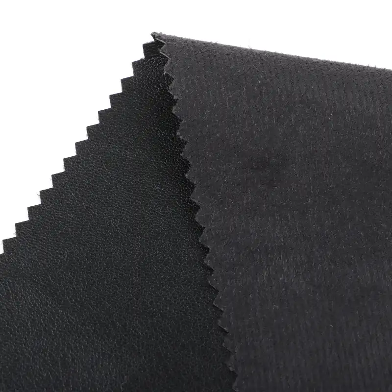 China Fabric for Pants,Jackets,Skirt PU Woven Blended Fabric Polyester BLACK color buy from China wholesaler bulk order at wholesale price free worldwide shipping Alibaba