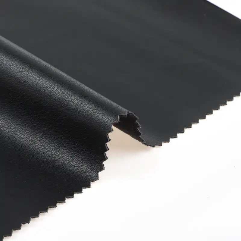 China Fabric for Pants,Jackets,Skirt PU Woven Blended Fabric Polyester BLACK color buy from China wholesaler bulk order at wholesale price free worldwide shipping Alibaba