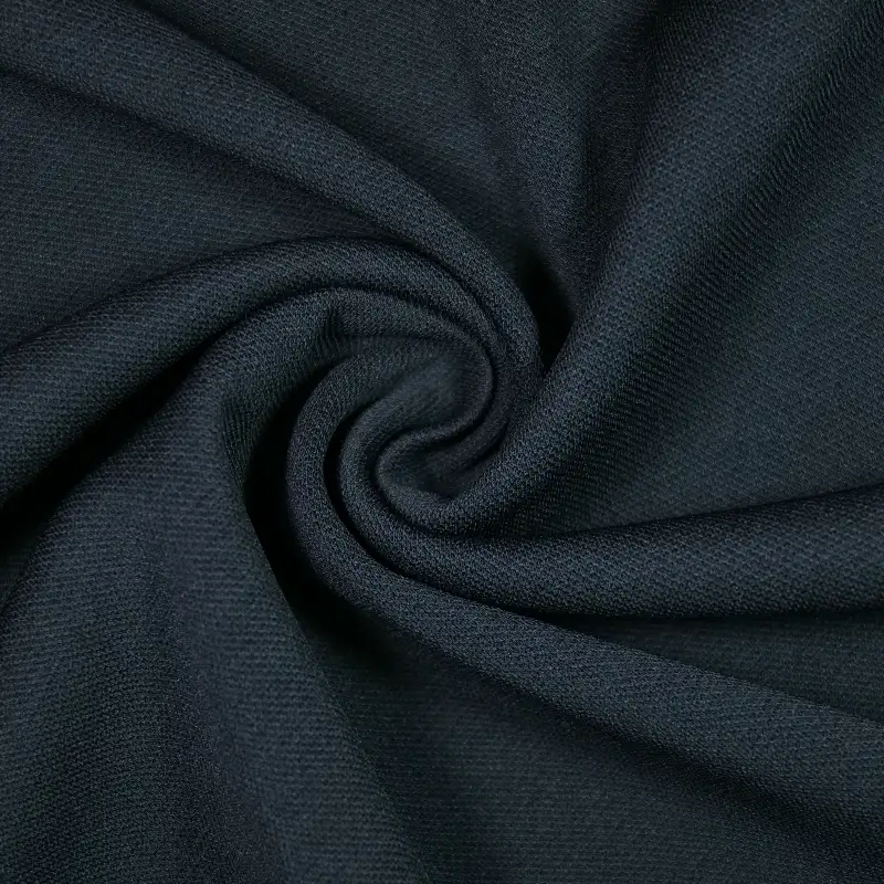 China Fabric for Pants,Hoodie Pique Knit Fabric Spandex Polyester Black color buy from China wholesaler bulk order at wholesale price free worldwide shipping Alibaba
