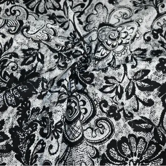 India Fabric for Shirt,Blouse,Crop Top Schiffli Synthetic Woven Fabric Cotton White color buy from India wholesaler bulk order at wholesale price free worldwide shipping Alibaba