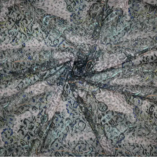 India Fabric for Sports Bras,Yoga Clothes,Swim Shorts Mesh Knit Fabric Polyester Print Purple color buy from India wholesaler bulk order at wholesale price free worldwide shipping Alibaba