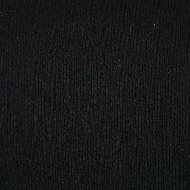 China Fabric for Blouse,Crew Neck Pullover  Jacquard Knit Fabric Cotton Polyester black color buy from China wholesaler bulk order at wholesale price free worldwide shipping Alibaba