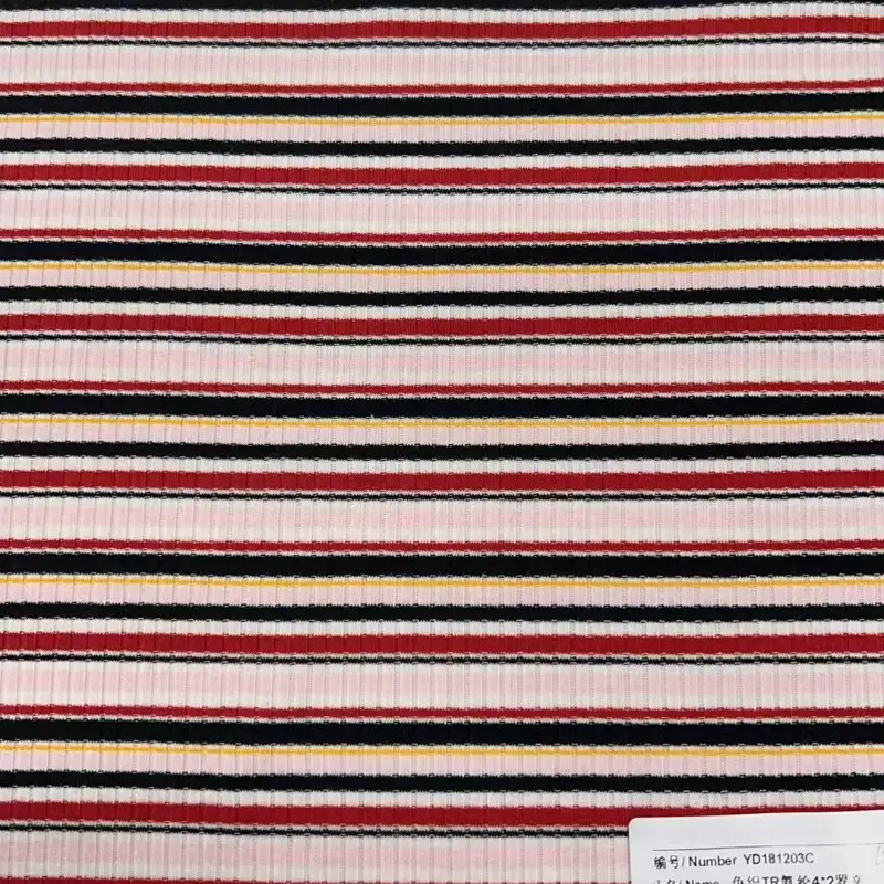 China Fabric for T-Shirt,Shorts Rib Knit Fabric Polyester Rayon Spandex stripe color buy from China wholesaler bulk order at wholesale price free worldwide shipping Alibaba