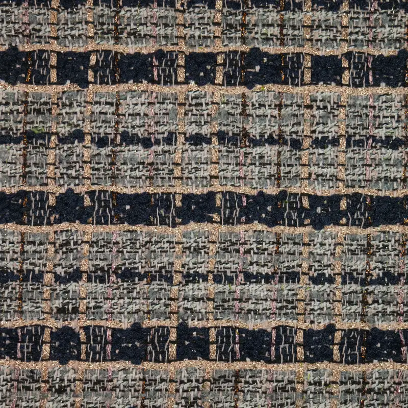 China Fabric for Pants,Skirt,Suit Chanel-Style Fabric Woolen Polyester Wool Black color buy from China wholesaler bulk order at wholesale price free worldwide shipping Alibaba