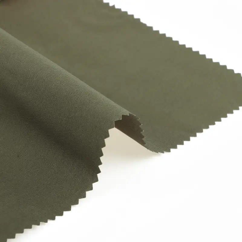 China Fabric for Shirt Cotton Poplin Natural Woven Fabric Cotton Khaki color buy from China wholesaler bulk order at wholesale price free worldwide shipping Alibaba