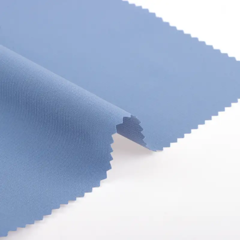 China Fabric for Jackets T800 Polyester T800 Yarn Fabric Synthetic Woven Fabric Polyester sky blue color buy from China wholesaler bulk order at wholesale price free worldwide shipping Alibaba