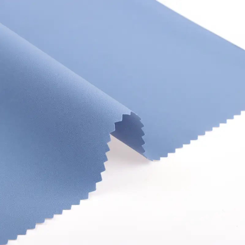 China Fabric for Jackets T800 Polyester T800 Yarn Fabric Synthetic Woven Fabric Polyester sky blue color buy from China wholesaler bulk order at wholesale price free worldwide shipping Alibaba