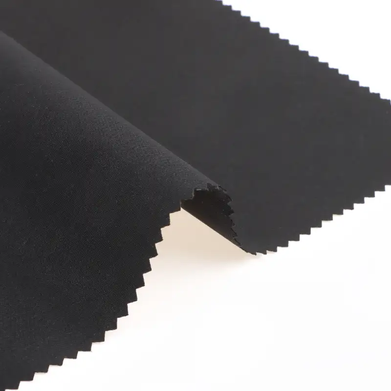 China Fabric for Jackets T800 Polyester T800 Yarn Fabric Synthetic Woven Fabric Polyester BLACK color buy from China wholesaler bulk order at wholesale price free worldwide shipping Alibaba