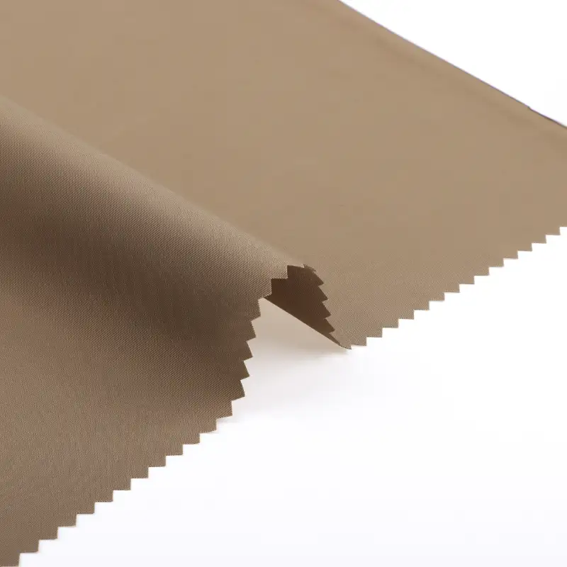 China Fabric for Jackets Polyester Imitation Memory Fabric Synthetic Woven Fabric Polyester khaki color buy from China wholesaler bulk order at wholesale price free worldwide shipping Alibaba
