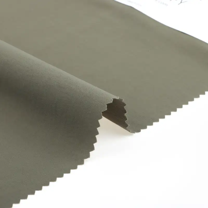 China Fabric for Jackets Nylon Taslon Synthetic Woven Fabric Polyamide DARK GREEN color buy from China wholesaler bulk order at wholesale price free worldwide shipping Alibaba