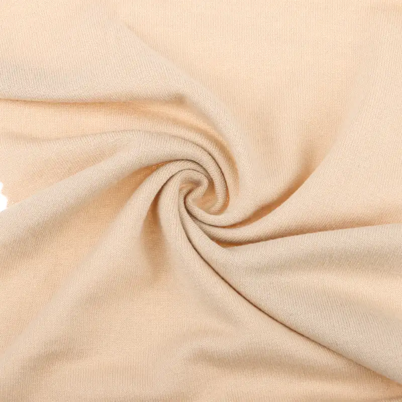 China Fabric for Loungewear Single Jersey Knit Fabric Polyester Rayon Spandex Khaki color buy from China wholesaler bulk order at wholesale price free worldwide shipping Alibaba