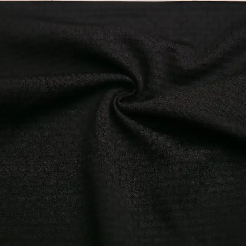 China Fabric for Shirt,T-Shirt Interlock Knit Fabric Polyester black color buy from China wholesaler bulk order at wholesale price free worldwide shipping Alibaba