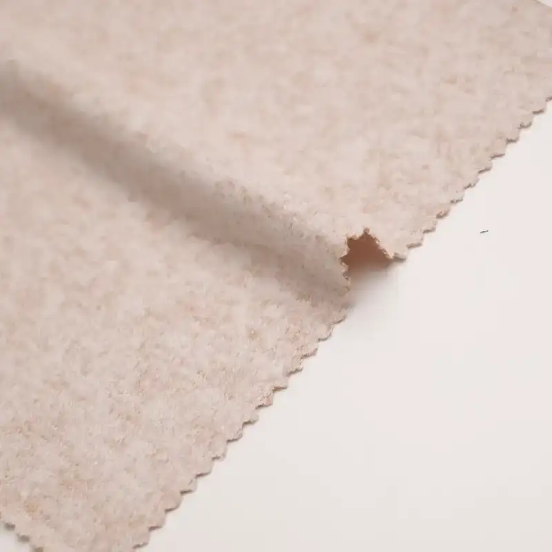 China Fabric for Ladies Vest ,Open Cardigan  Hacci Knit Fabric Rayon Polyester Spandex Light brown color buy from China wholesaler bulk order at wholesale price free worldwide shipping Alibaba