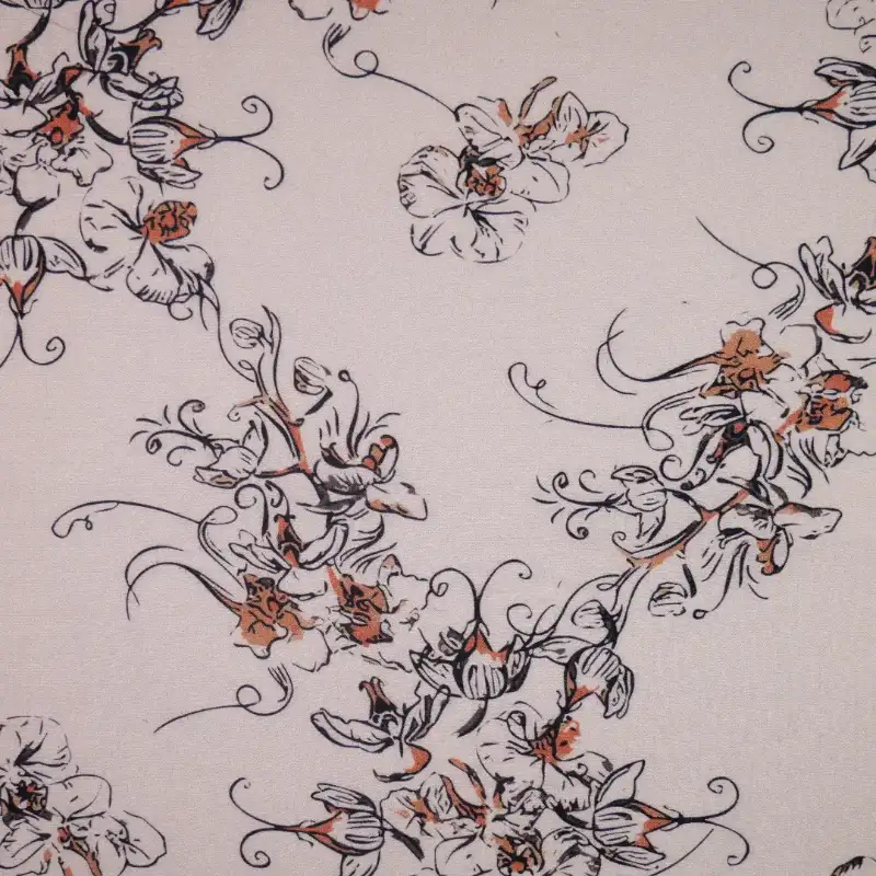 China Fabric for Pants,Skirt,Dresses (Pullover)  Viscose Print Natural Woven Fabric Cotton Rayon AntiqueWhite color buy from China wholesaler bulk order at wholesale price free worldwide shipping Alibaba