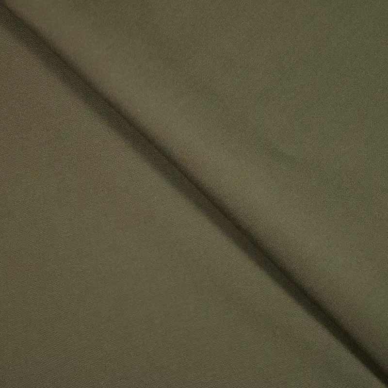 China Fabric for Shirt,Blouse,Crop Top TC Poplin Woven Blended Fabric Polyester Cotton Olive color buy from China wholesaler bulk order at wholesale price free worldwide shipping Alibaba