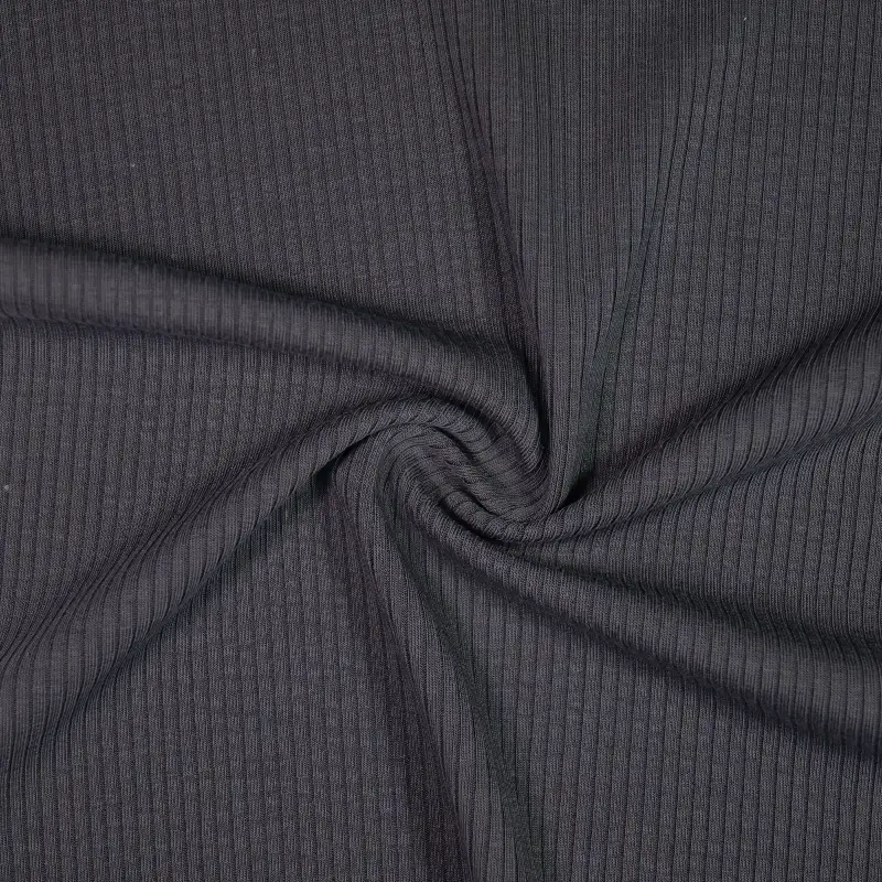 China Fabric for T-Shirt,Polo Shirt Rib Knit Fabric Tencel Acetate Spandex Black color buy from China wholesaler bulk order at wholesale price free worldwide shipping Alibaba