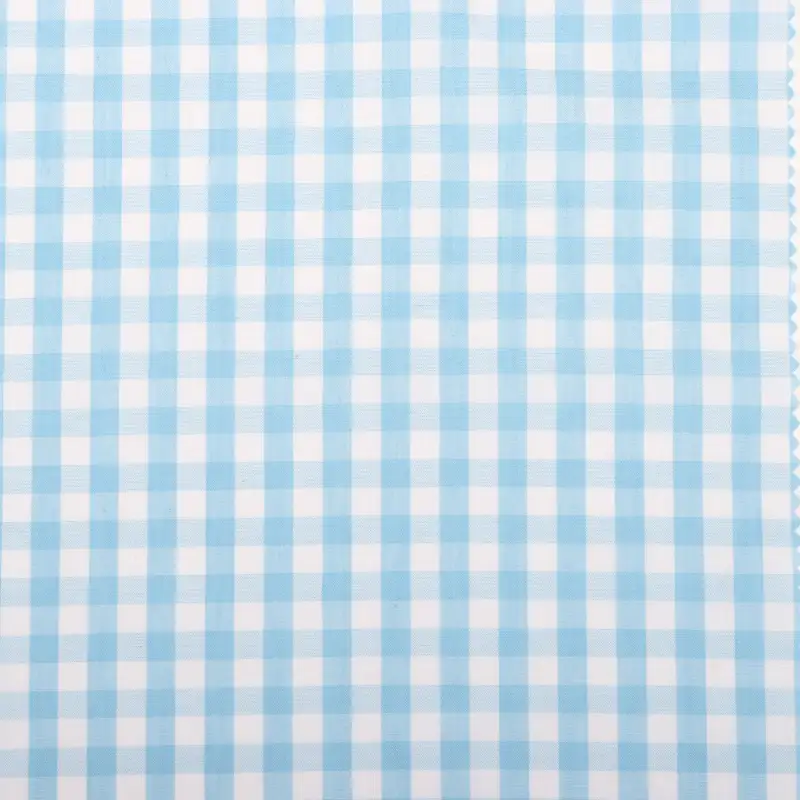 China Fabric for Shirt,Skirt,Shorts Yarn Dyed Check Natural Woven Fabric Cotton Blue color buy from China wholesaler bulk order at wholesale price free worldwide shipping Alibaba