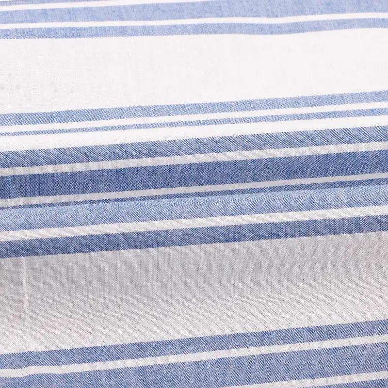 China Fabric for Shirt,Skirt,Shorts Yarn Dyed Stripe Natural Woven Fabric Cotton Blue color buy from China wholesaler bulk order at wholesale price free worldwide shipping Alibaba