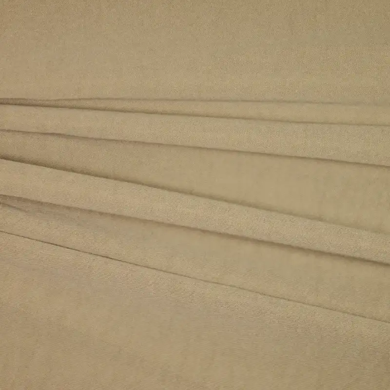 China Fabric for Shirt,Shirt Half Sleeve Button ,Women's Pants  Twill Synthetic Woven Fabric Polyester Khaki color buy from China wholesaler bulk order at wholesale price free worldwide shipping Alibaba