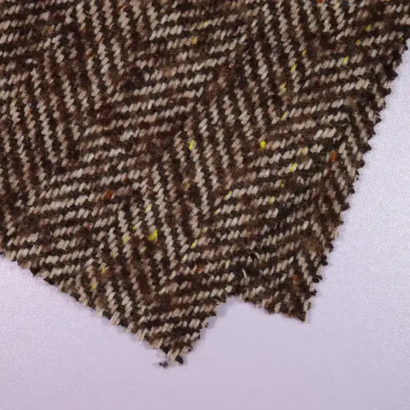 China Fabric for Jackets,Overcoat Woolen Herringbone Woolen Chemical Fiber Wool brown color buy from China wholesaler bulk order at wholesale price free worldwide shipping Alibaba