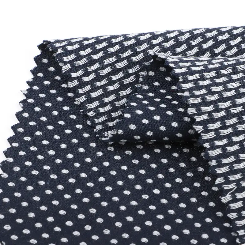 China Fabric for Shirt,Pants,Skirt,Shorts Cotton Dobby Natural Woven Fabric Cotton navy blue color buy from China wholesaler bulk order at wholesale price free worldwide shipping Alibaba