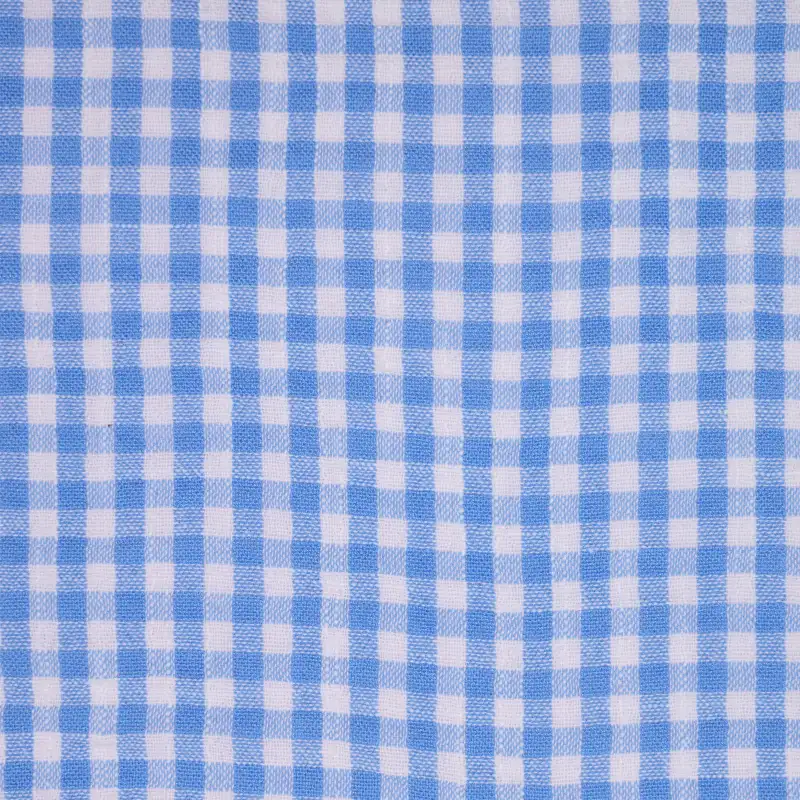 China Fabric for Blouse,Over Shirt Yarn Dyed Check Synthetic Woven Fabric Polyester blue color buy from China wholesaler bulk order at wholesale price free worldwide shipping Alibaba