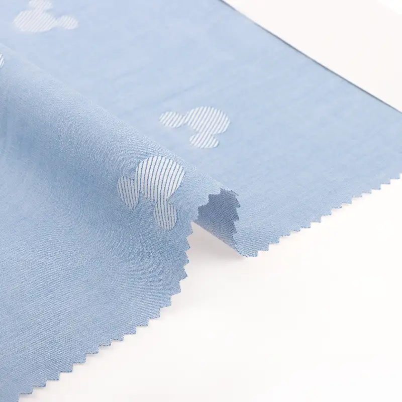 China Fabric for Shirt,Pants,Skirt,Shorts Cotton Dobby Natural Woven Fabric Cotton Blue color buy from China wholesaler bulk order at wholesale price free worldwide shipping Alibaba