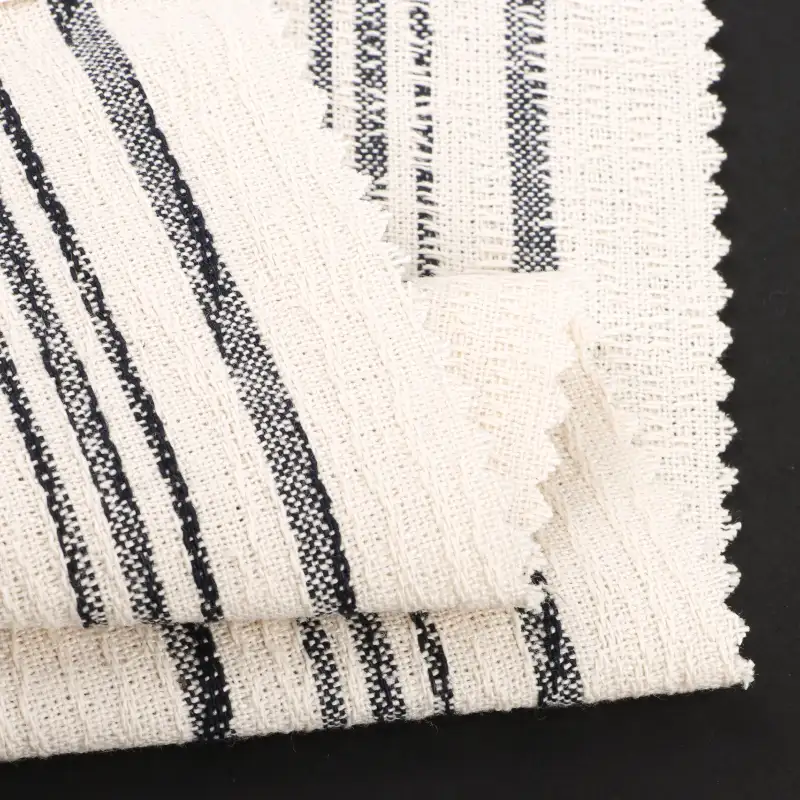 China Fabric for Shirt,Pants Cotton Dobby Natural Woven Fabric Cotton stripe color buy from China wholesaler bulk order at wholesale price free worldwide shipping Alibaba
