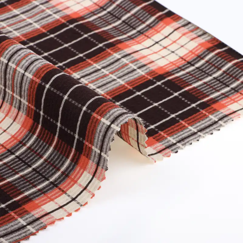 China Fabric for Shirt,Pants,Shorts Cotton Seersucker Natural Woven Fabric Cotton check color buy from China wholesaler bulk order at wholesale price free worldwide shipping Alibaba