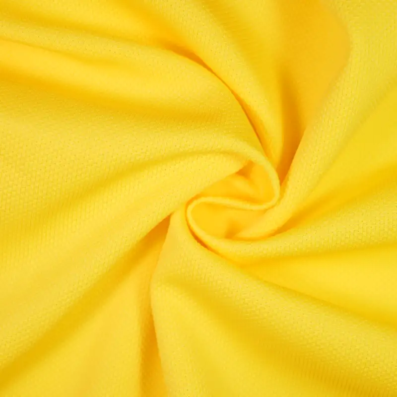China Fabric for Pants,Polo Shirt,Crop Top Jacquard Knit Fabric Polyester Spandex Yellow color buy from China wholesaler bulk order at wholesale price free worldwide shipping Alibaba