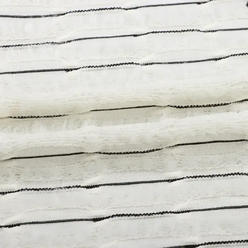 China Fabric for Blouse,Dresses (Pullover)  Tricot Knit Fabric Polyester Elastane creamy white color buy from China wholesaler bulk order at wholesale price free worldwide shipping Alibaba