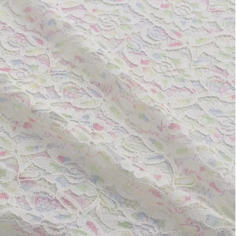 China Fabric for Blouse,Skirt,Dresses (Cardigan Open)  Lace Knit Fabric Cotton white color buy from China wholesaler bulk order at wholesale price free worldwide shipping Alibaba