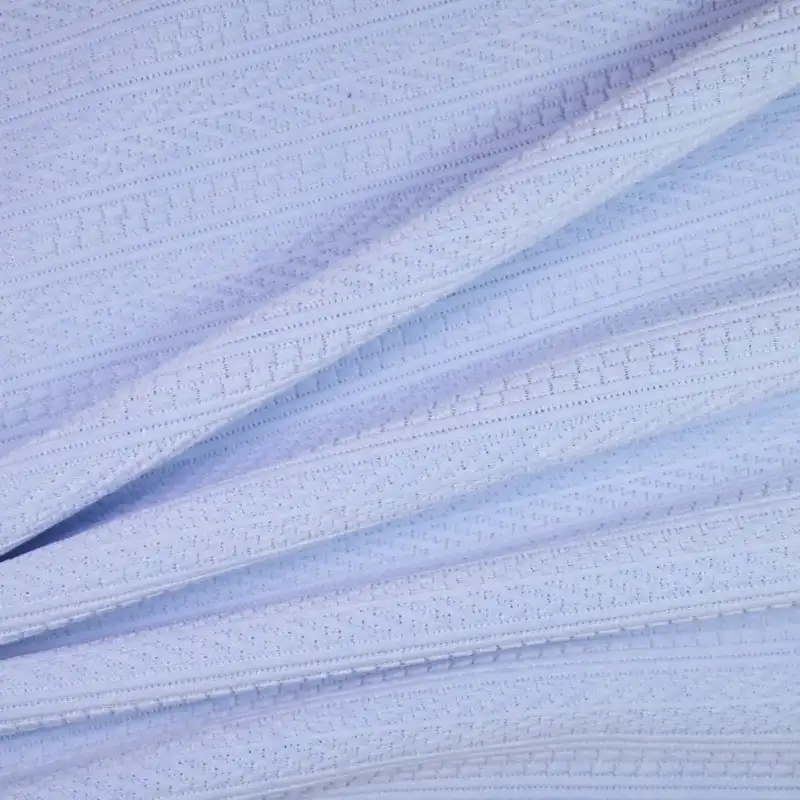 China Fabric for Pants,Knitted Jacket ,Knitted Trousers  Jacquard Knit Fabric Polyester Spandex Blue color buy from China wholesaler bulk order at wholesale price free worldwide shipping Alibaba