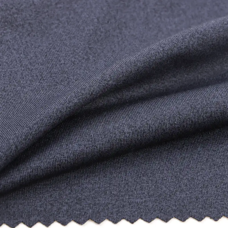 China Fabric for T-Shirt Single Jersey Knit Fabric Polyester Spandex Navy blue color buy from China wholesaler bulk order at wholesale price free worldwide shipping Alibaba