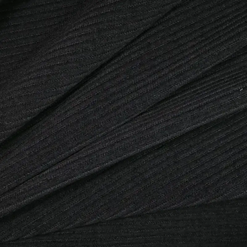 China Fabric for Pants,Blazer,Knitted Trousers  knitted Corduroy Knit Fabric Spandex Polyester black color buy from China wholesaler bulk order at wholesale price free worldwide shipping Alibaba