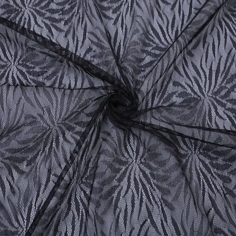 China Fabric for Shirt,T-Shirt,Blouse,Skirt  Lace Knit Fabric Nylon black color buy from China wholesaler bulk order at wholesale price free worldwide shipping Alibaba