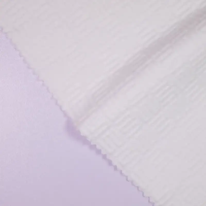 China Fabric for Jackets,Blazer Weft Jacquard Knit Fabric Polyester Cotton Spandex white color buy from China wholesaler bulk order at wholesale price free worldwide shipping Alibaba