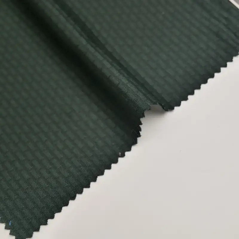 China Fabric for T-Shirt,Polo Shirt,T-shirt ,Polo T-shirt  Weft Jacquard Knit Fabric Polyester Green/Black color buy from China wholesaler bulk order at wholesale price free worldwide shipping Alibaba