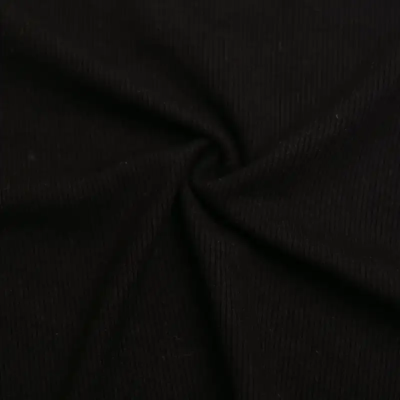 China Fabric for Jackets,Hoodie,Sweatshirt,Bomber jacket Rib Knit Fabric Modal Spandex Black color buy from China wholesaler bulk order at wholesale price free worldwide shipping Alibaba