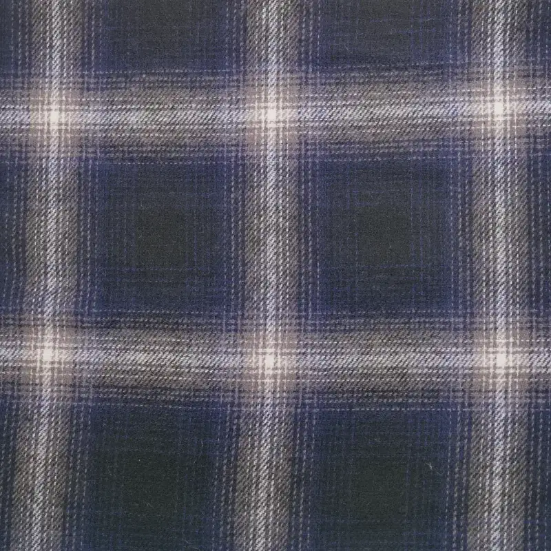 China Fabric for Blouse,Shirt Long Sleeve Button ,Shirt Half Sleeve Button ,Over Shirt Cotton YD Flannel Natural Woven Fabric Cotton Navy Check color buy from China wholesaler bulk order at wholesale price free worldwide shipping Alibaba