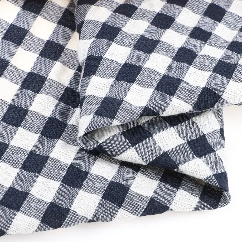 China Fabric for Shirt,Pants,Skirt,Shorts Crepe Woven Blended Fabric Cotton Polyester Spandex check color buy from China wholesaler bulk order at wholesale price free worldwide shipping Alibaba