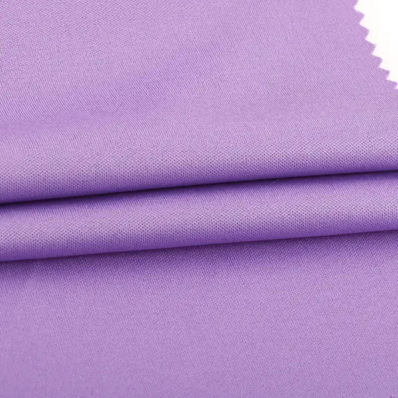 China Fabric for T-Shirt,Jogger,Yoga Clothes Interlock Knit Fabric Polyester purple color buy from China wholesaler bulk order at wholesale price free worldwide shipping Alibaba