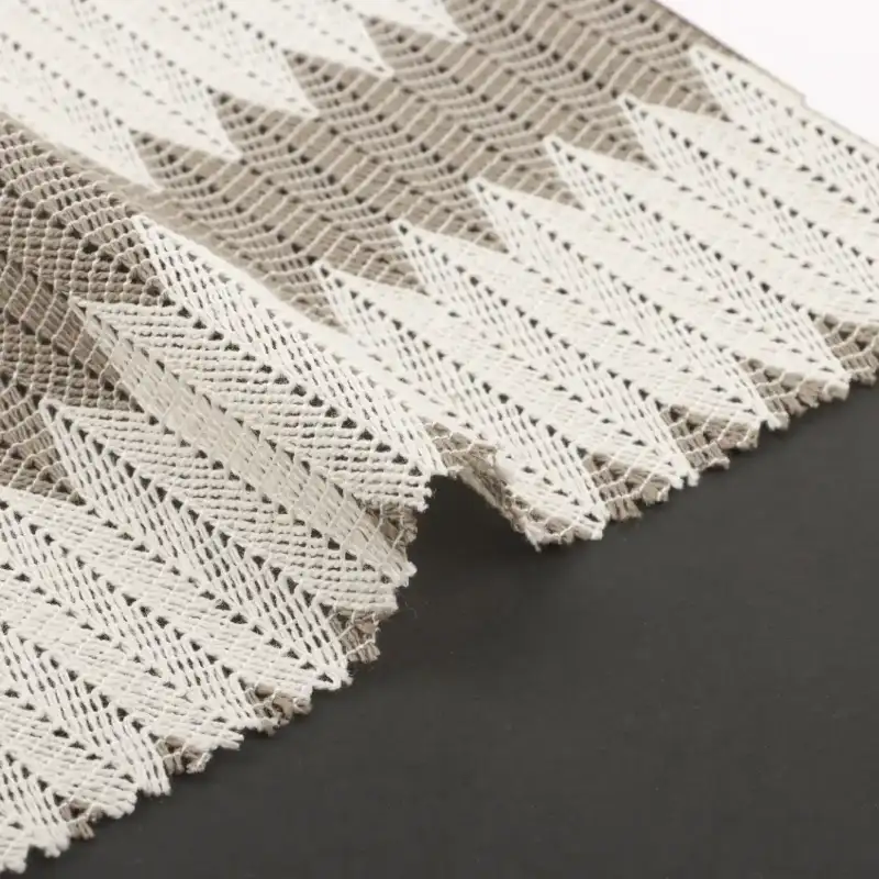 China Fabric for Tank Top,Blouse,Dresses (Pullover)  Lace Knit Fabric Polyester Elastane creamy white color buy from China wholesaler bulk order at wholesale price free worldwide shipping Alibaba