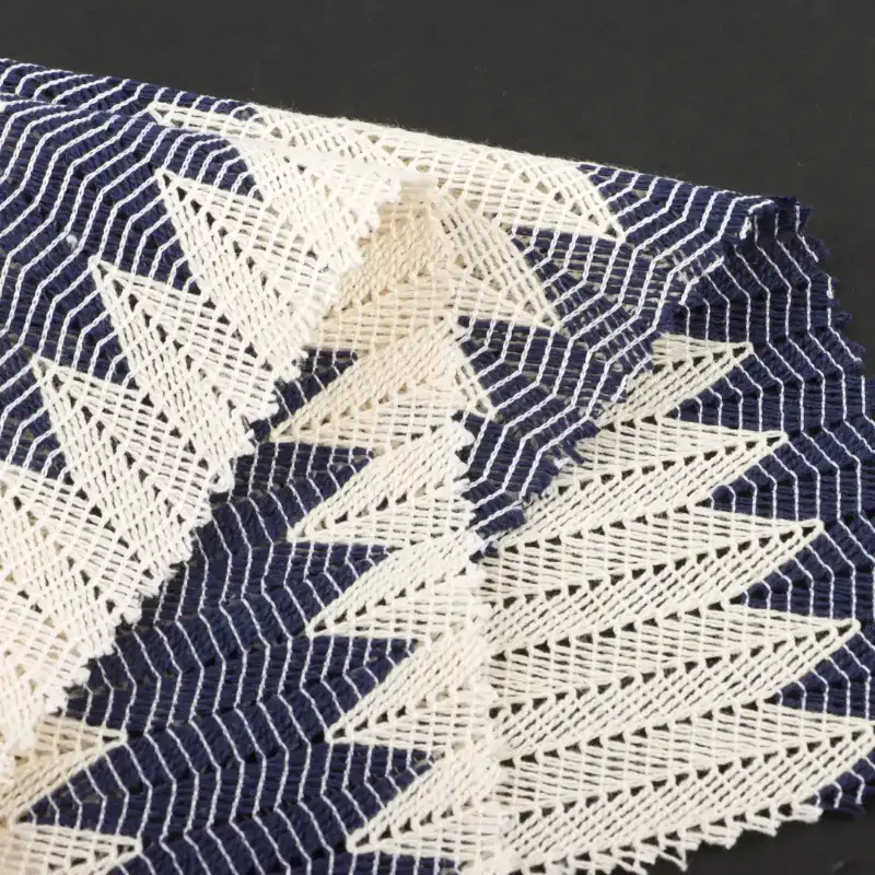 China Fabric for Ladies Vest ,Dresses (Cardigan Open)  Lace Knit Fabric Cotton Polyester Milky white and coffee color buy from China wholesaler bulk order at wholesale price free worldwide shipping Alibaba