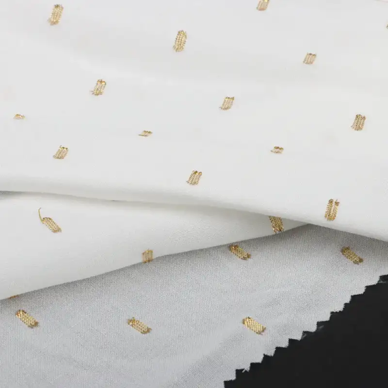 China Fabric for Shirt,Blouse,Skirt Rayon Cut Flower Natural Woven Fabric Rayon Metallic fiber WHITE color buy from China wholesaler bulk order at wholesale price free worldwide shipping Alibaba