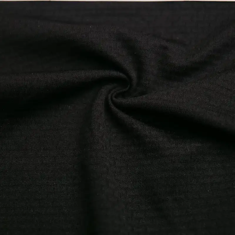 China Fabric for Shirt,T-Shirt Interlock Knit Fabric Polyester black color buy from China wholesaler bulk order at wholesale price free worldwide shipping Alibaba