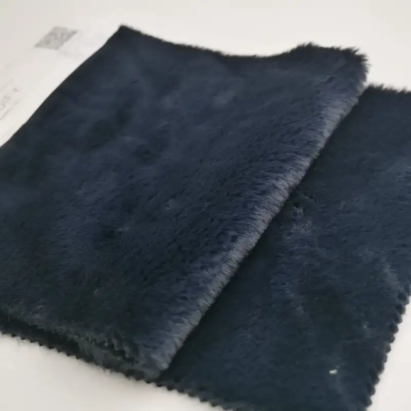 China Fabric for Yoga Clothes,Swimsuits Tricot Brush Knit Fabric Polyester Spandex Navy color buy from China wholesaler bulk order at wholesale price free worldwide shipping Alibaba