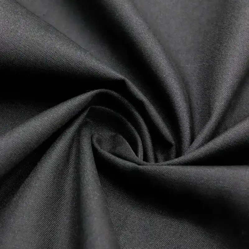 China Fabric for Shirt Long Sleeve Button ,Shirt Half Sleeve Button ,Chino TC Poplin Woven Blended Fabric Polyester Cotton black color buy from China wholesaler bulk order at wholesale price free worldwide shipping Alibaba