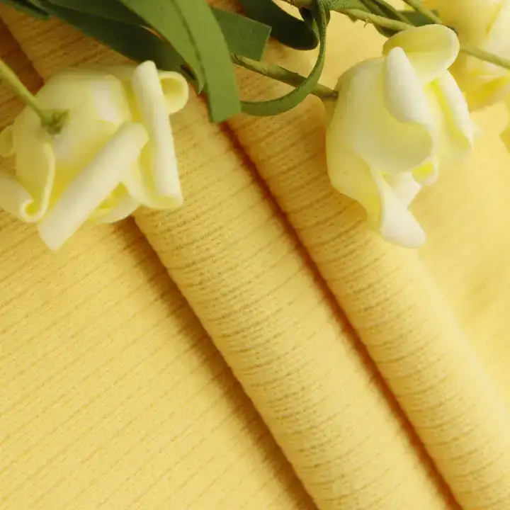 China Fabric for Hoodie,Ladies Vest ,Men’s Vest ,Open Cardigan ,Dresses (Cardigan Open) ,Dresses (Cardigan Button)  Rib Knit Fabric Polyester Light Grey Melange color buy from China wholesaler bulk order at wholesale price free worldwide shipping Alibaba